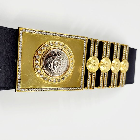 Versace Vintage Medusa Leather Belt - Picture 6 of 6